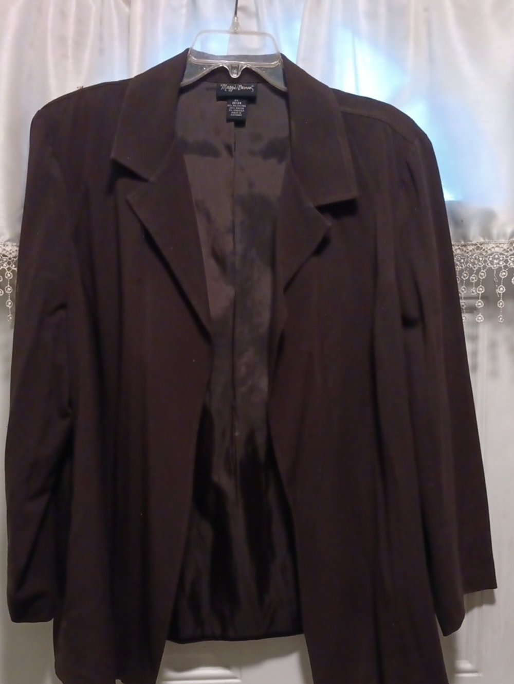 Maggie Barnes Women's Dark Brown Blazer Jacket